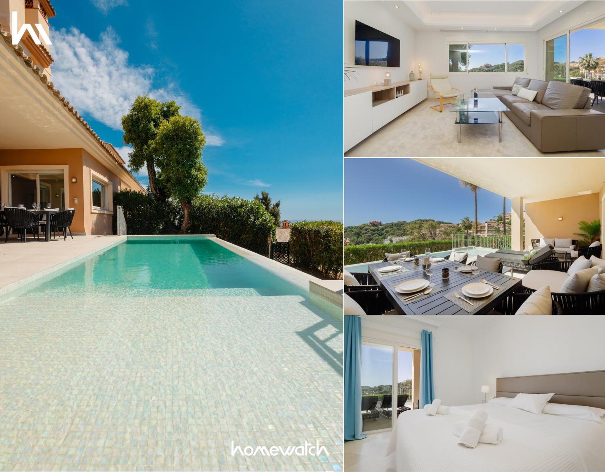 Апартаменты Private Heatable Infinity Pool With Sea Views In La Mairena, Marbella Ситио-де-Калаонда Экстерьер фото